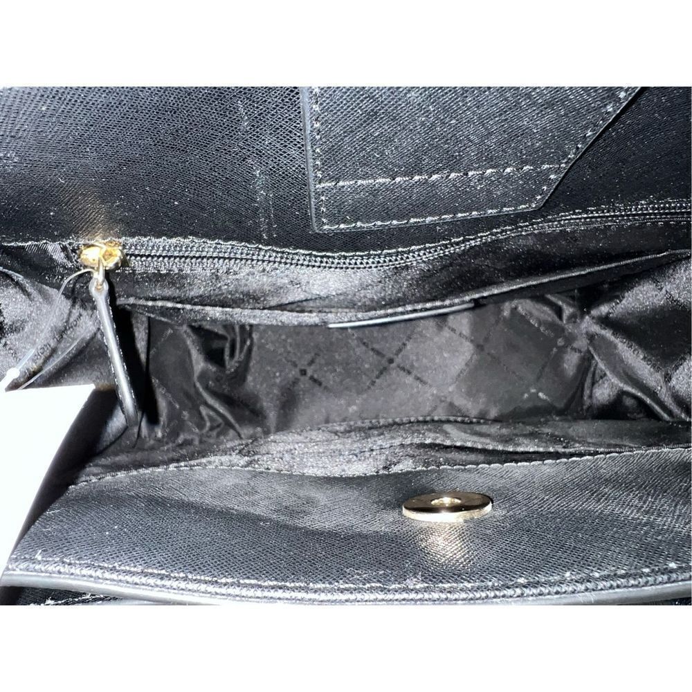 🔥🎁NWT! Michael Kors HAMILTON East West Satchel Handbag Black Msrp:298.00 - Picture 8 of 10
